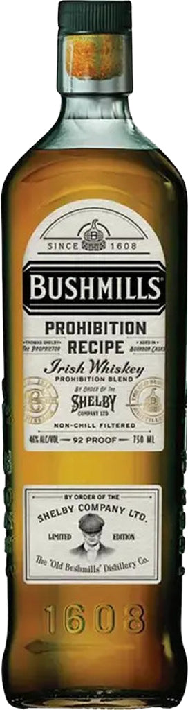 Bushmills Prohibition Recipe Irish Whiskey 750ml