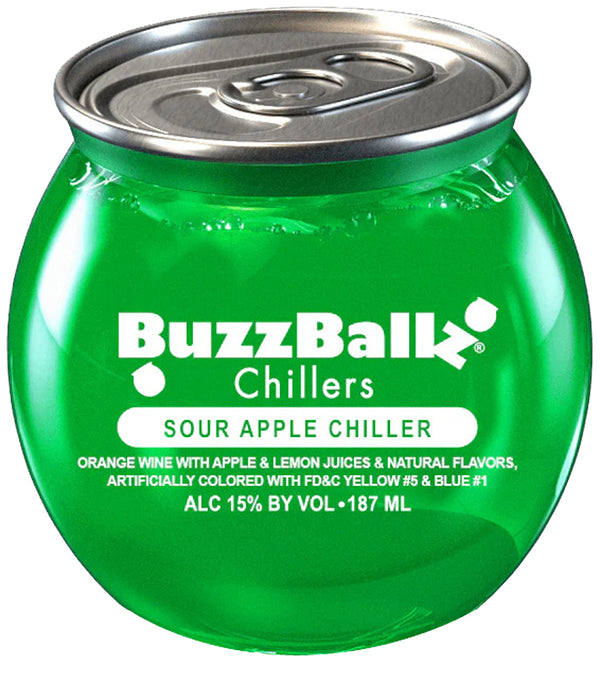 Buzzballz Chillers Sour Apple Chiller 187ml