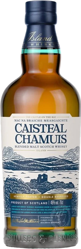 Caisteal Chamuis Heavily Peated Double Barrelled Blended Malt Scotch Whisky 750ml