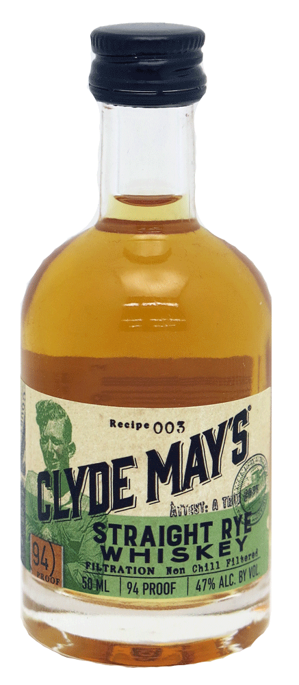 Clyde May's Straight Rye Whiskey 50ml-0