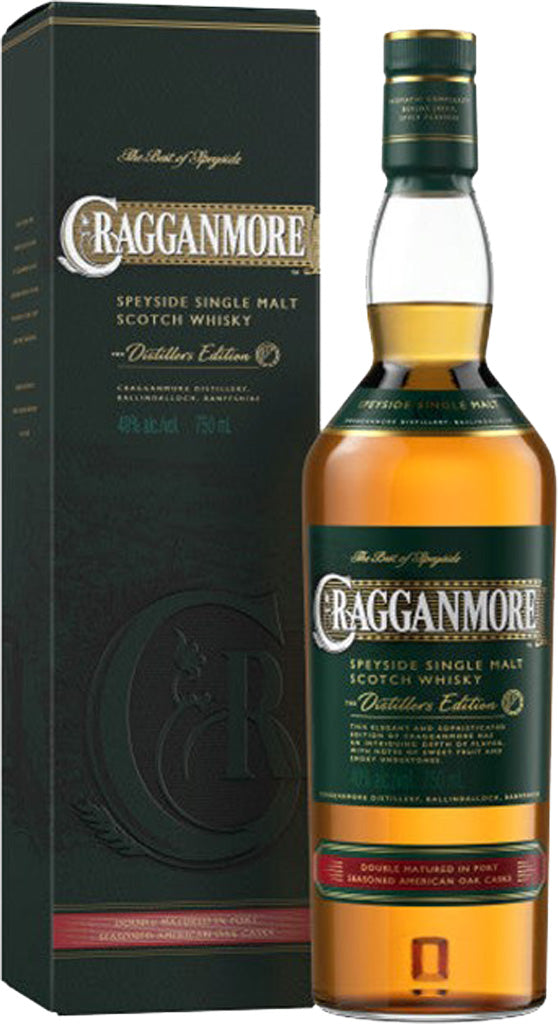 Cragganmore Double Matured Port Seasoned American Oak Cask Distillers Edition 750ml