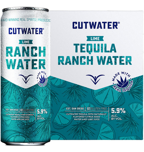 Cutwater Spirits Lime Ranch Water 4pk
