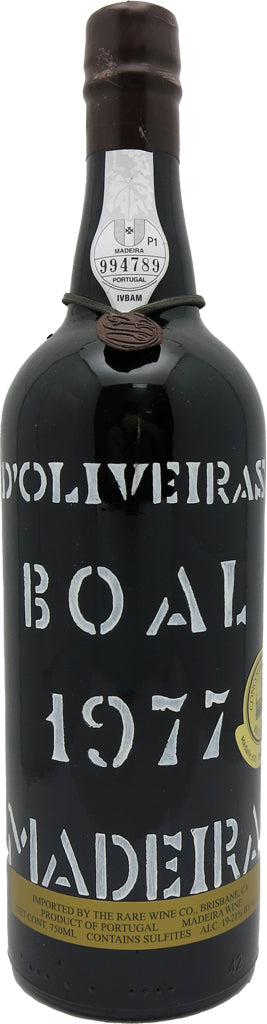D'Oliveiras Madeira Boal Frasquiera 1977 750ml