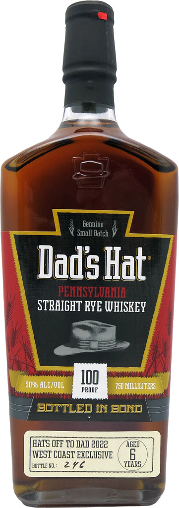 Dad's Hat Pennsylvania Straight Rye Whiskey 6 Year 100 Proof 750ml
