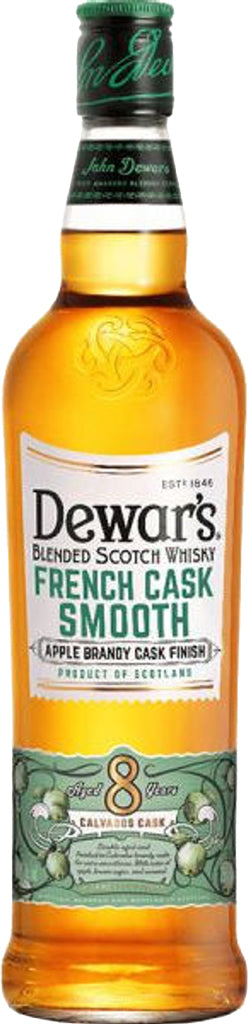 Dewar's French Cask Smooth Apple Brandy Cask Finish 8 Year Old Blended Scotch Whisky 750ml