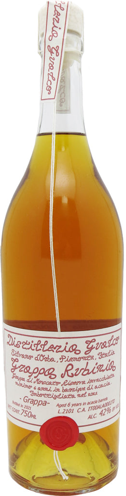 Distilleria Gualco Rubinia Moscato Grappa 750ml-0