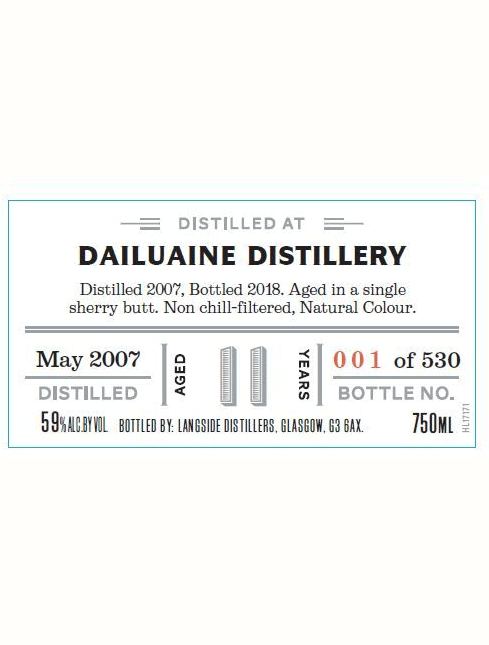 Distiller's Art Dailuaine Single Malt Scotch Whiskey 2007 11yr 750ml-1
