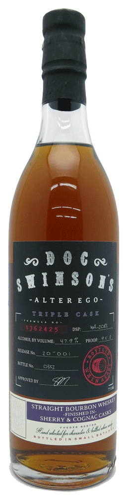 Doc Swinson Alter Ego Triple Cask Straight Bourbon Whiskey 750ml-0