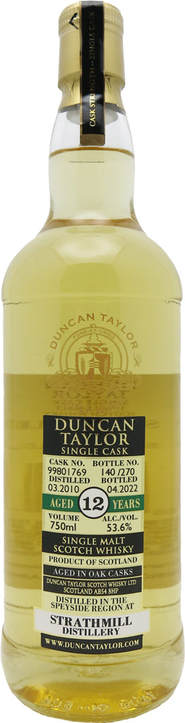 Duncan Taylor Strathmill 12 Year Old 2010 #99801769 Single Cask Single Malt Whisky 750ml-0