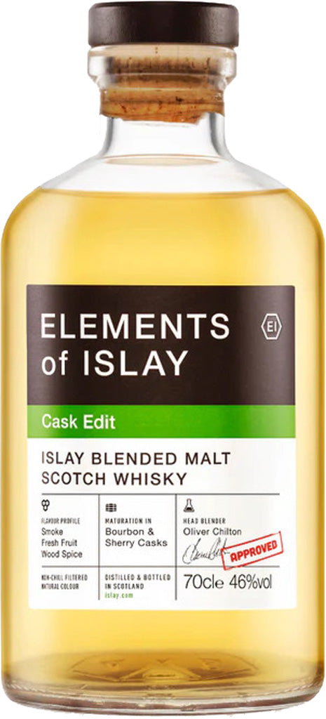 Elements of Islay Cask Edit Blended Malt Scotch Whisky 700ml-0