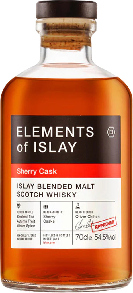 Elements of Islay Sherry Cask Blended Malt Scotch Whisky 700ml-0