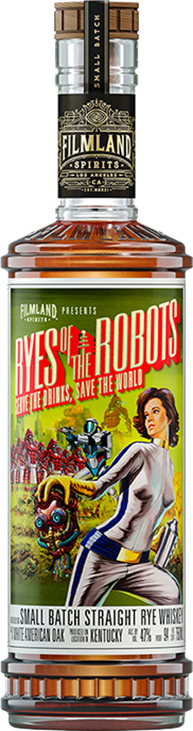 Filmland Ryes Of The Robots Small Batch Straight Rye Whiskey 750ml-0