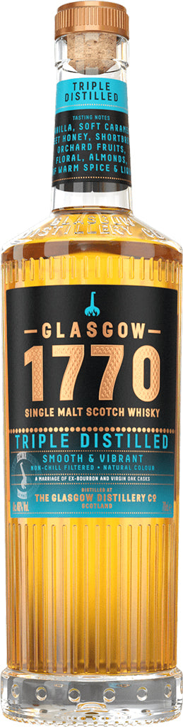 The Glasgow 1770 Triple Distilled Single Malt Whisky 700ml