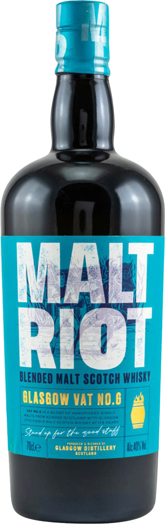 The Glasgow Malt Riot Vat #6 Blended Malt Whisky 700ml-0