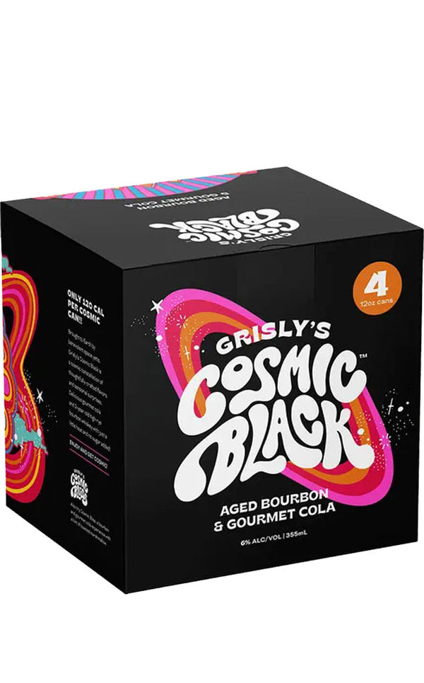 Grisly's Cosmic Black Aged Bourbon & Gourmet Cola 4pk