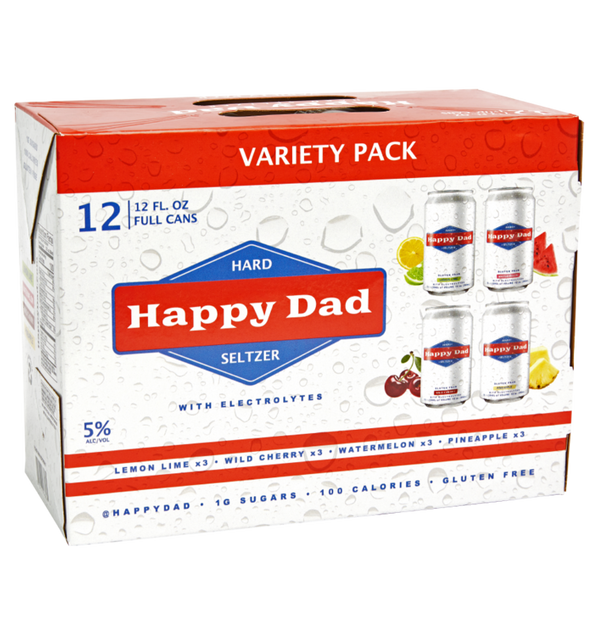 Happy Dad Hard Seltzer Variety Pack 12pk Cans
