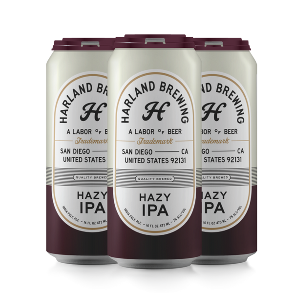 Harland Brewing Hazy IPA 16oz Can