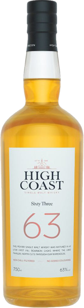 High Coast Sixty Three Single Malt Whisky 750ml