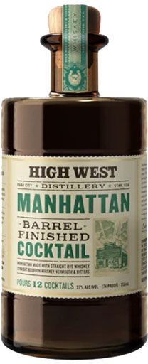 High West Manhattan Barrel Finished Cocktail 375ml