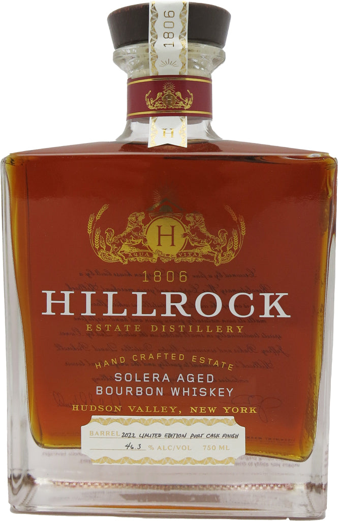 Hillrock Solera Aged Limited Edition Port Cask Finish Bourbon Whiskey 750ml-0