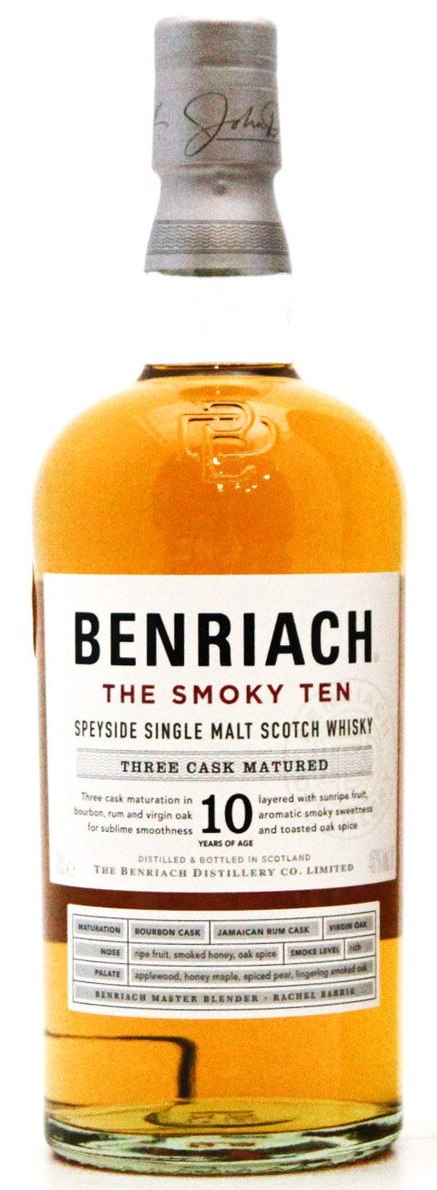 Benriach The Smoky 10 Year Old Single Malt Whisky 750ml-0