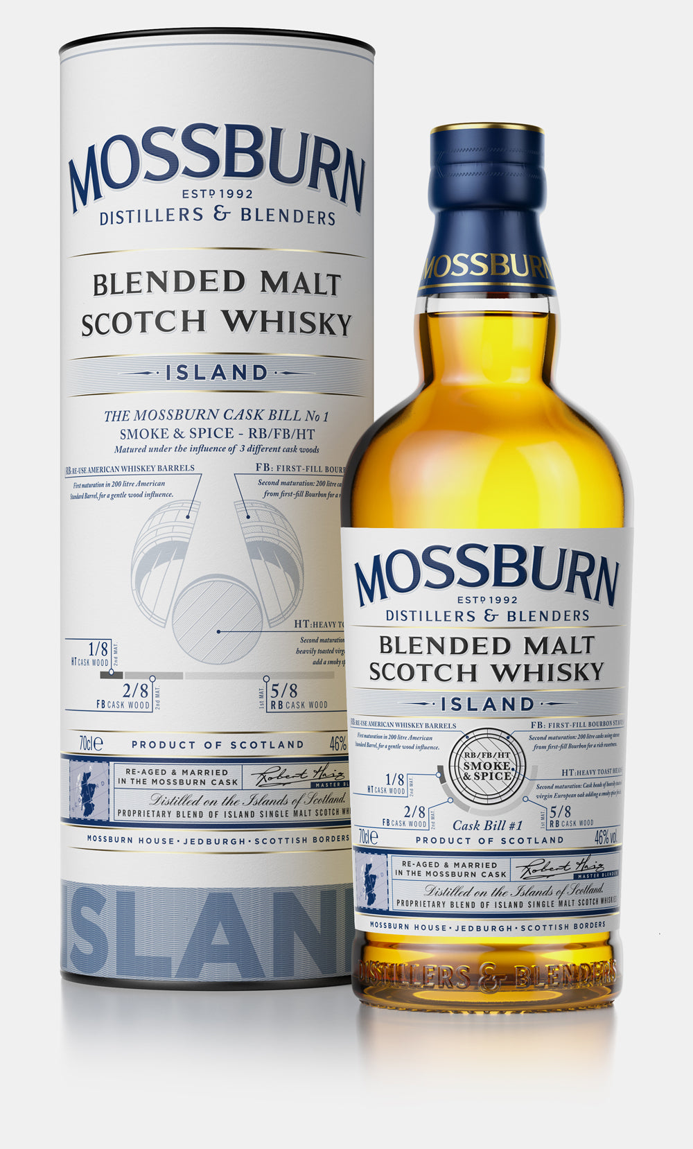 Mossburn Island Blended Malt Whisky 750ml-0