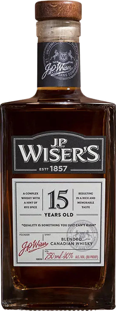 JP Wiser's Canadian Blended Whisky 15 Yrs. 750ml