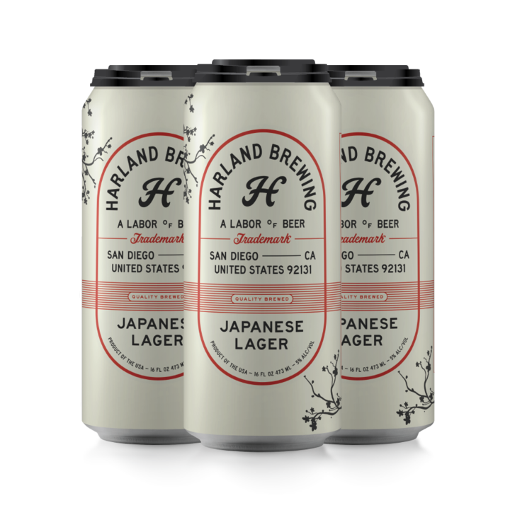 Harland Brewing Japanese Rice Lager 16oz Can-0