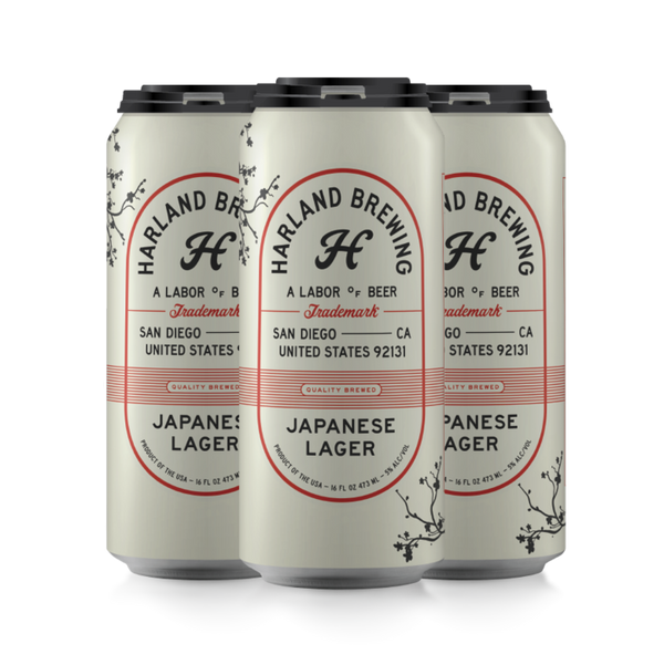 Harland Brewing Japanese Rice Lager 16oz Can