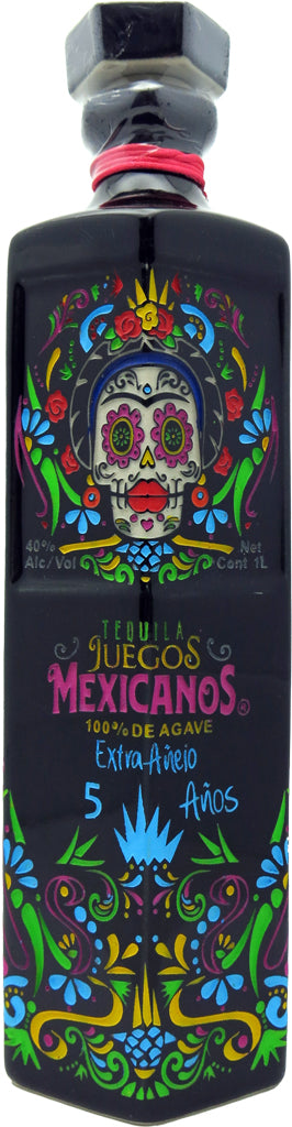 Juegos Mexicanos Dia De Muertos Tequila Extra Anejo 1L