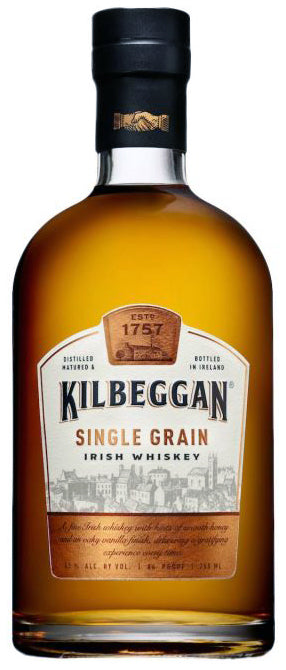 Kilbeggan Single Grain Irish Whiskey 750ml-0