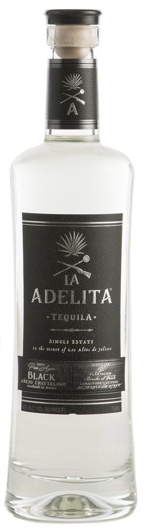 La Adelita Tequila Black Anejo Cristalino 750ml-0