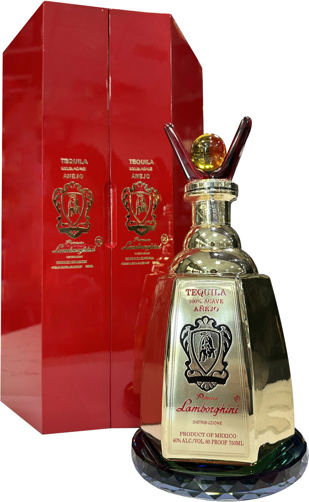 Lamborghini Tequila Anejo Gift Set 750ml (IN STORE PICKUP ONLY)-0