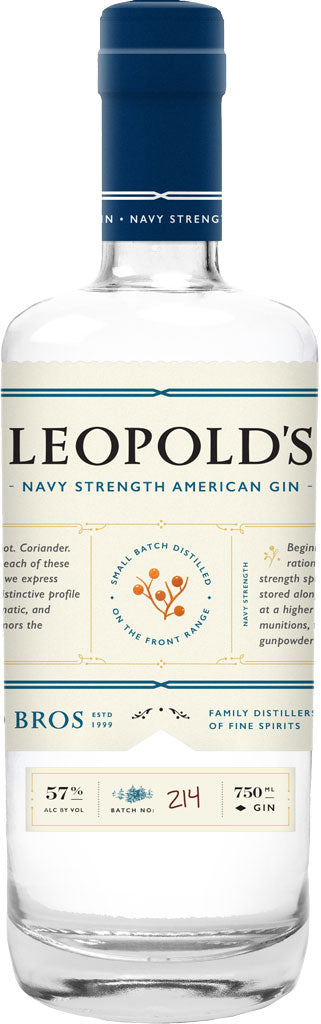 Leopold Navy Strength Gin 750ml-0