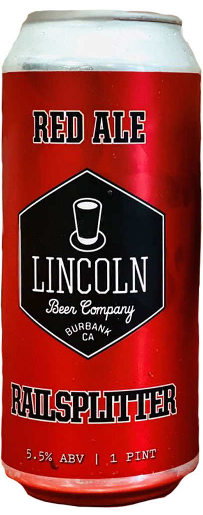 Lincoln Beer Railsplitter Red Ale 16oz Can