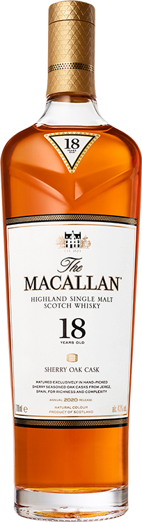 The Macallan Sherry Oak 18 Year Old Single Malt Whisky 750ml