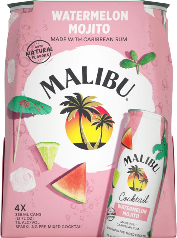 Malibu Cocktail Watermelon Mojito 4pk Cans