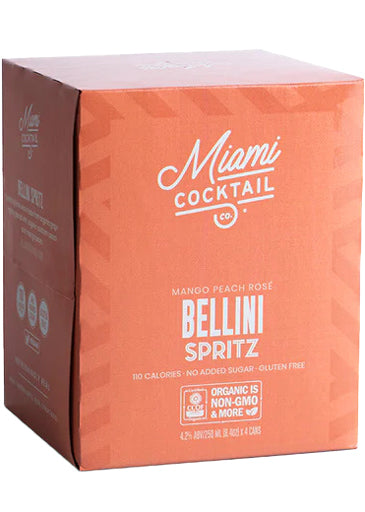 Miami Cocktail Bellini Spritz 4pk Cans-0