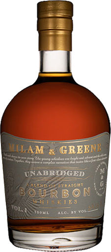 Milam & Greene Unabridged Straight Bourbon Whiskey 750ml