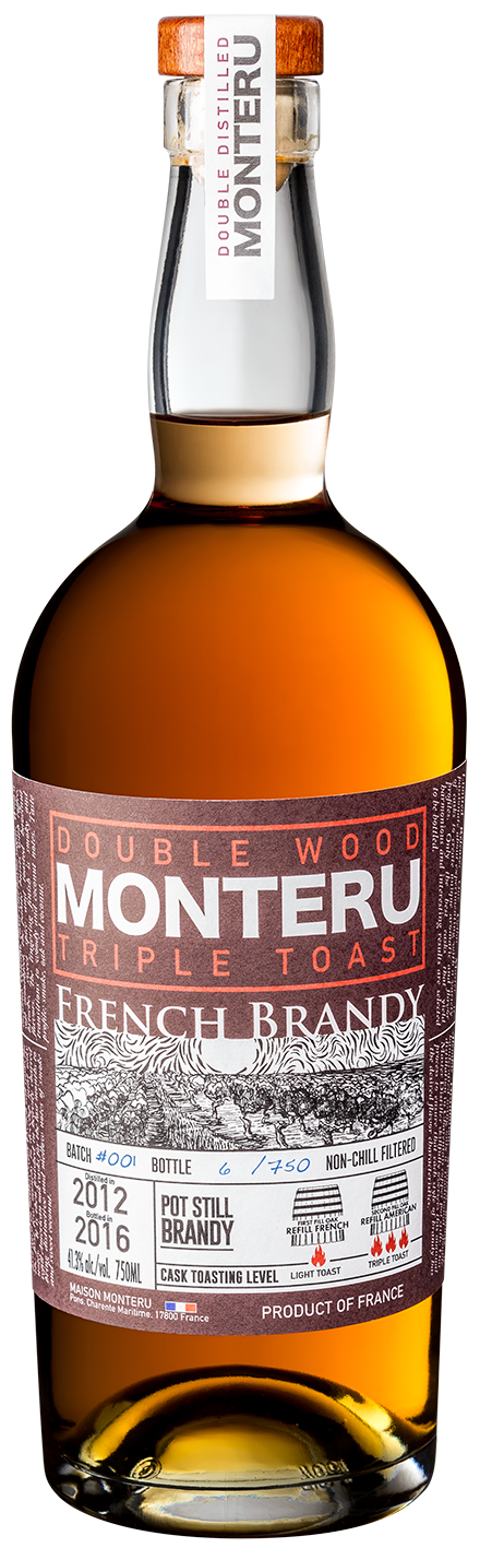 Monteru Triple Toast & American Oak Cask French Brandy 750ml-0