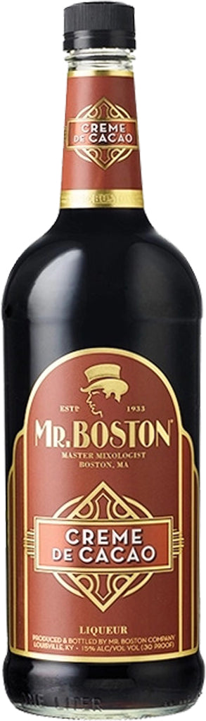 Mr. Boston Creme De Cacao Dark Liqueur 1L