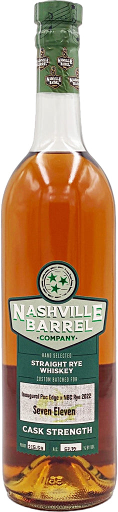 Nashville Barrel Co. Cask Strength Straight Rye Whiskey 750ml-0