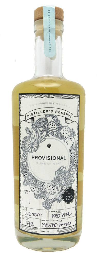 You & Yours Provisional Sunday Gin 750ml