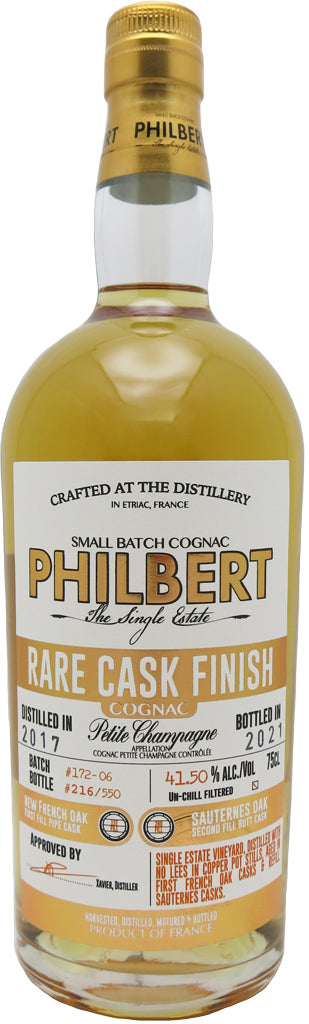 Philbert Rare Cask Finish Sauternes Oak Petite Champagne Cognac 2017 #172/06 750ml