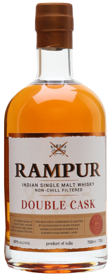 Rampur Double Cask Indian Whisky 750ml