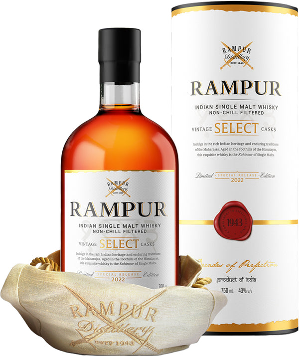 Rampur Select Casks Indian Single Malt Whisky 750ml