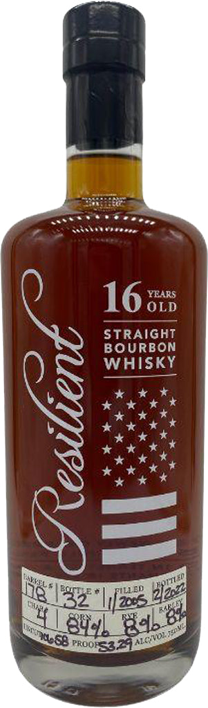 Resilient Barrel #178 Straight Bourbon 16Yr 750ml