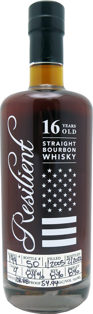 Resilient Barrel #199 Straight Bourbon 16 Year Old 750ml-0