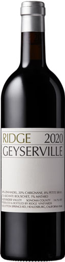 Ridge Vineyards Geyserville Zinfandel 2020 750ml