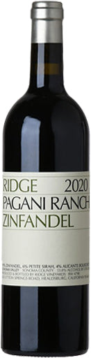 Ridge Vineyards Pagani Ranch Zinfandel 2020 750ml